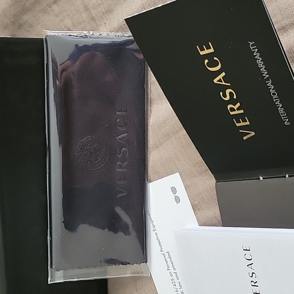 Versace Ve2248 55mm Hexagonal Sunglasses, Medusa Temple Hardware,  Matte Blk - Picture 8 of 13